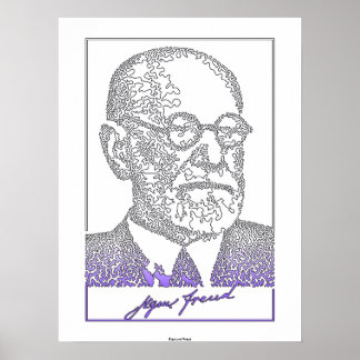 Sigmund Freud. Oostenrijkse neuroloog [008] Poster