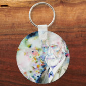 SIGMUND FREUD - portret waterverf.2 Sleutelhanger (Voorkant)
