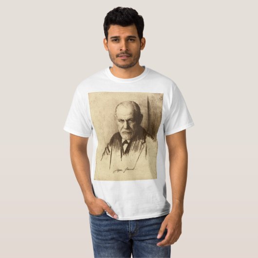 SIGMUND FREUD PSYCHOANALYSE PSYCHOLOGY T-SHIRT (Voorkant volledig)