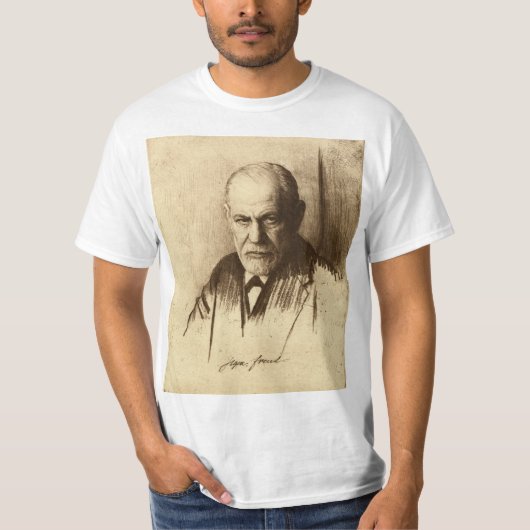 SIGMUND FREUD PSYCHOANALYSE PSYCHOLOGY T-SHIRT (Voorkant)