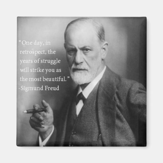 Sigmund Freud Quote Magnet 2 (Voorkant)