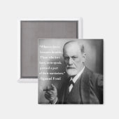 Sigmund Freud Quote Magnet 4 (Voorkant / Achterkant)