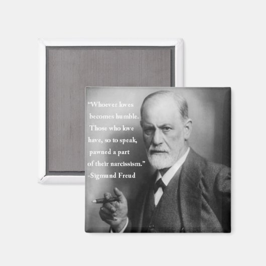 Sigmund Freud Quote Magnet 4 (Voorkant / Achterkant)