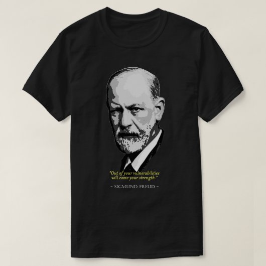 Sigmund Freud Quote T-shirt (Design voorkant)