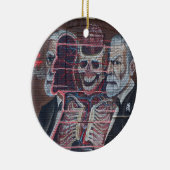 Sigmund Freud Street Art Keramisch Ornament (Rechts)