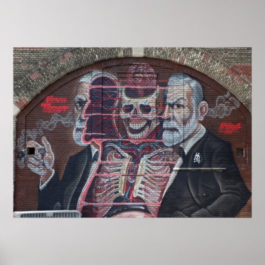 Sigmund Freud Street Art Poster (Voorkant)