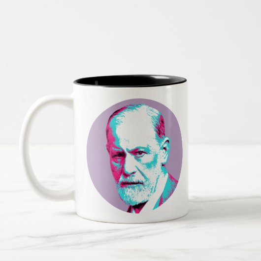 Sigmund Freud Tweekleurige Koffiemok (Links)