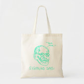 Sigmund Says - Groen Tote Bag (Voorkant)