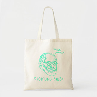 Sigmund Says - Groen Tote Bag