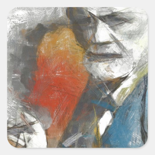 Sigmund Vierkante Sticker (Voorkant)