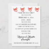 Sign Crab Boil Party Invitation Kaart (Achterkant)