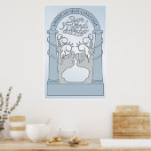 Sign Friend & Enter (ASL) Poster (Keuken)