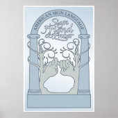 Sign Friend & Enter (ASL) Poster (Voorkant)