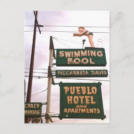  Sign Hotel Swimming Pool Briefkaart