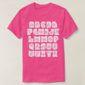 Sign Language Alphabet ASL 1 T-shirt (Design voorkant)