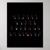 Sign Language Alphabet Design Poster (Voorkant)