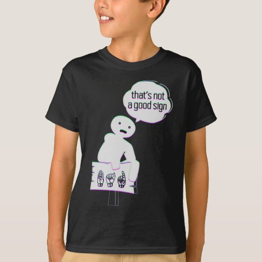 Sign Language ASL American Hand Talking Awareness T-shirt (Voorkant)