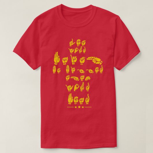 Sign Language ASL Quote voor christenen T-shirt (Design voorkant)
