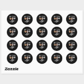 Sign Language Attire Deaf Awareness ASL Student Fu Ronde Sticker (Vel)