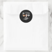 Sign Language Attire Deaf Awareness ASL Student Fu Ronde Sticker (Tas)