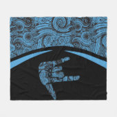 Sign Language Blanket ASL Mam Love Fleece Deken (Voorkant (Horizontaal))