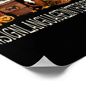 Sign Language Interpreter Horror Coffee Halloween Poster (Hoek)
