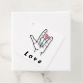 Sign Language Love Bedankjes Labels (In situ)