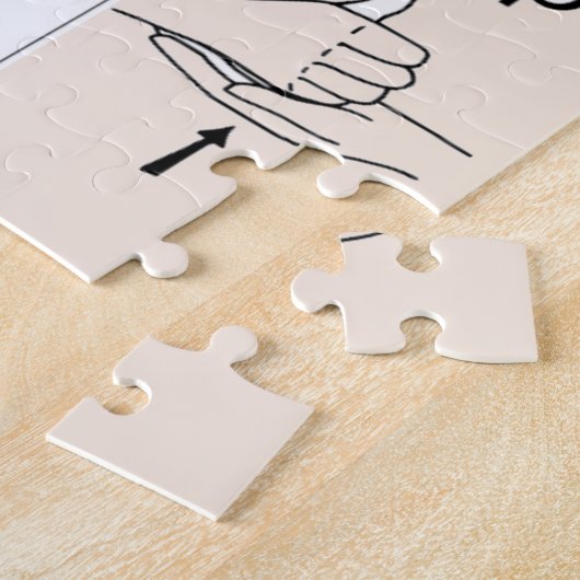 SIGN LANGUAGE puzzel (Zijkant)