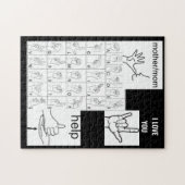 SIGN LANGUAGE puzzel (Horizontaal)