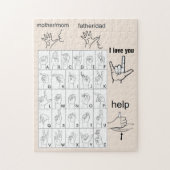 SIGN LANGUAGE puzzel Legpuzzel (Verticaal)