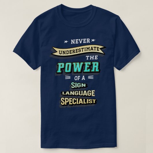 Sign Language Specialist T-shirt (Design voorkant)