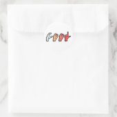 Sign Language Word ASL - Doaf Culture Ronde Sticker (Tas)