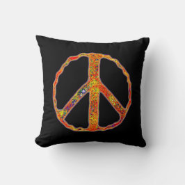 Sign of Peace ~ Psychedelic Kussen
