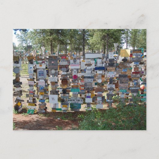 Sign Post Forest, Watson Lake, Yukon Briefkaart (Voorkant)