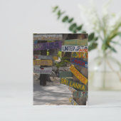 Sign Post Rum Point Grand Cayman Briefkaart (Staand voorkant)