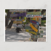 Sign Post Rum Point Grand Cayman Briefkaart (Voorkant)