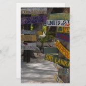 Sign Post Rum Point Grand Cayman Briefpapier (Voorkant / Achterkant)