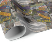 Sign Post Rum Point Grand Cayman Cadeaupapier (Rol Hoek)