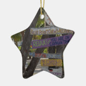 Sign post Rum Point Grand Cayman Keramisch Ornament (Links)