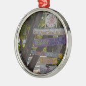 Sign post Rum Point Grand Cayman Metalen Ornament (Links)