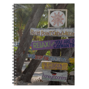 Sign post Rum Point Grand Cayman Notitieboek