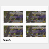 Sign post Rum Point Grand Cayman Rechthoekige Sticker (Vel)