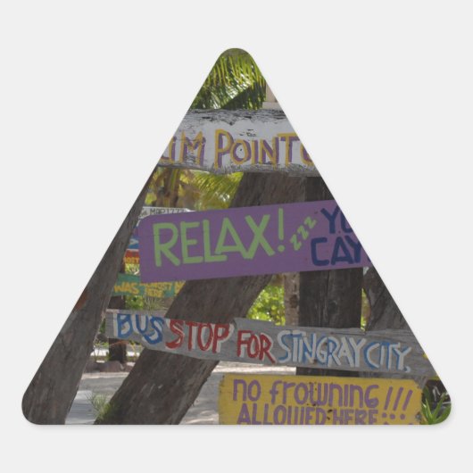 Sign post Rum Point Grand Cayman Sticker (Voorkant)