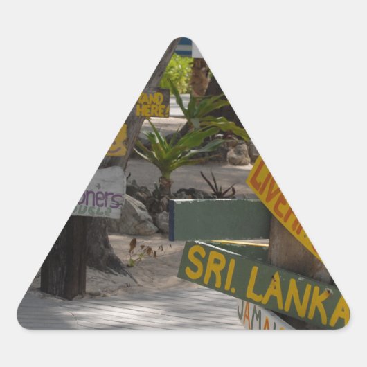 Sign Post Rum Point Grand Cayman Sticker (Voorkant)