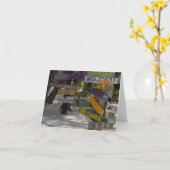 Sign Post Rum Point Grand Cayman Wenskaart Kaart (Gele Bloem)