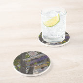 Sign post Rum Point Grand Cayman Zandsteen Onderzetter (Zijkant)