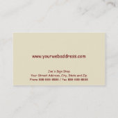 Sign Shop Vastgoedmakelaar Visitekaartje (Achterkant)