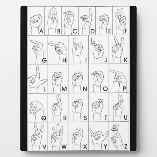 SIGN-TAAL FOTOPLAAT (Voorkant)