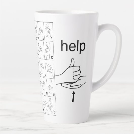 SIGN-TAAL LATTE MOK (Rechts)