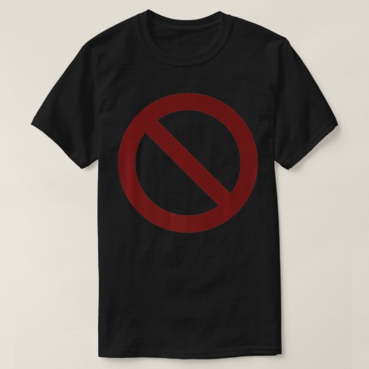 SIGN VERBODEN premie T-shirt (Design voorkant)